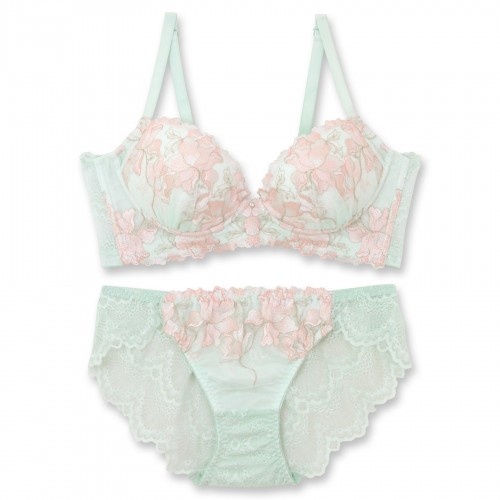 スタイルアップワイヤレスビターセクシーブラ＆ショーツセット