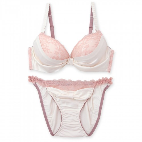 ふわ盛サテンブラ＆ショーツセット