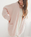 ふわふわ＆さらさらの極上手触りユニセックスが嬉しい楽ちんニット 「パウダーもこ ガウン」 ガウン No.4