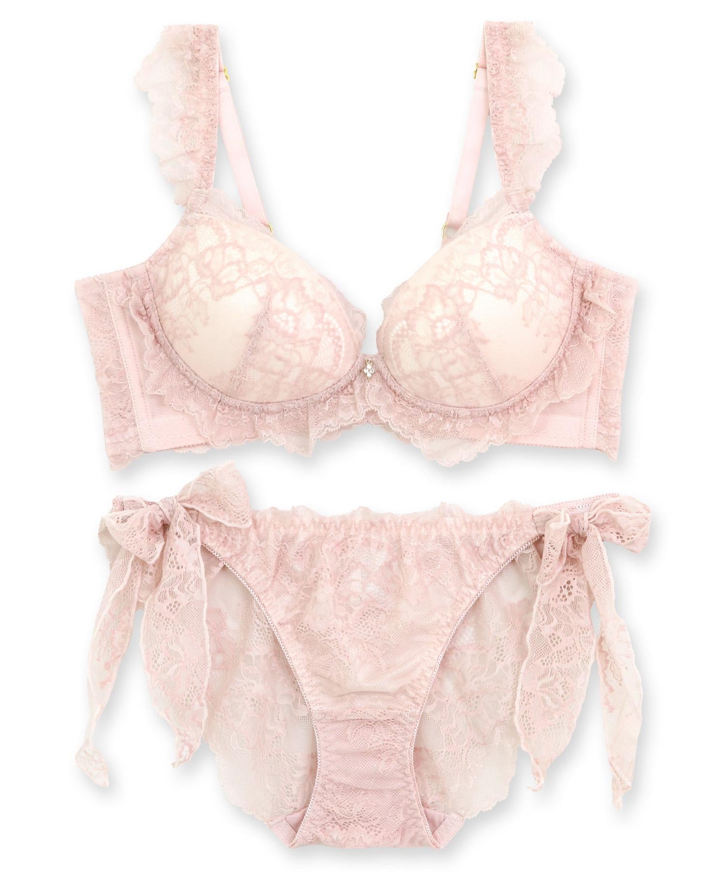 ブラ＆ショーツセット/ノンワイヤー – fran de lingerie (フランデ
