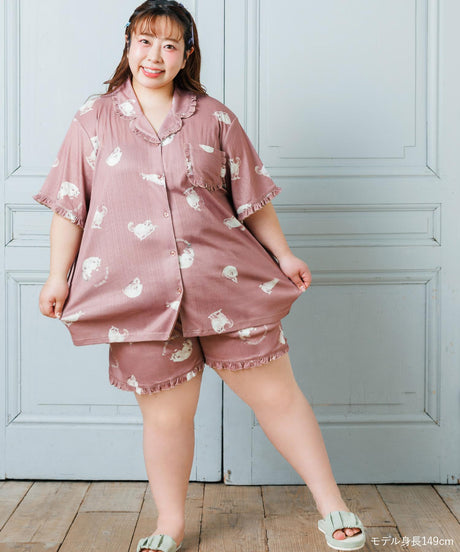 餅田コシヒカリ×フランデランジェリーのとびきりキュートなリラックスパジャマ「とろリラ」全開上下セット No.1